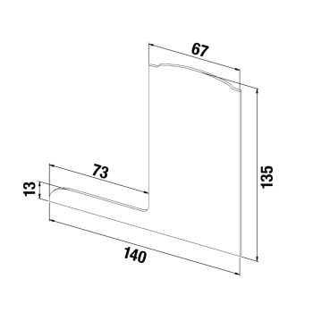 End Cap Right - Model 2010 CAD Drawing